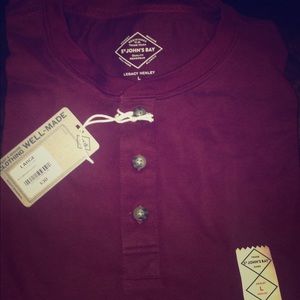 NWT 👨🏻Men's Henley Long Sleeve T Shirt