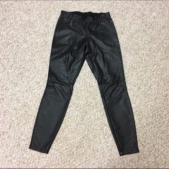 3/$10 Faux leather leggings NWOT