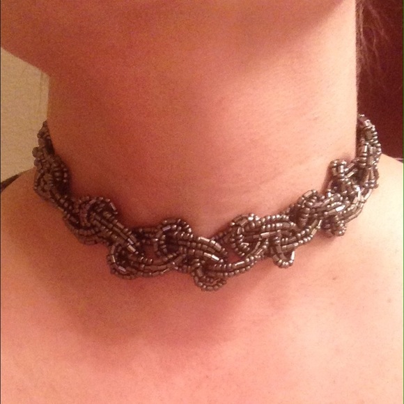 Choker Beaded Chain Necklace