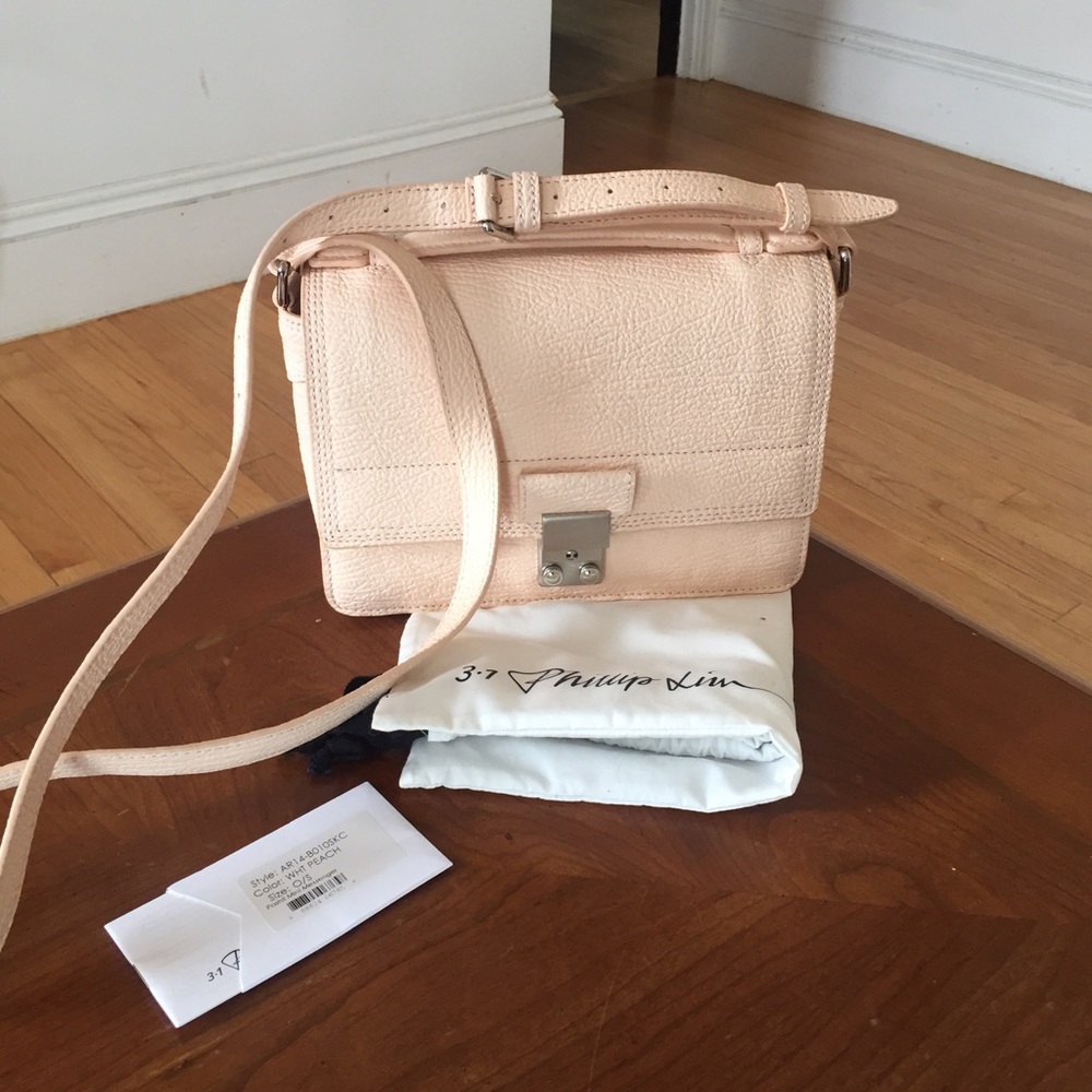 3.1 PHILLIP LIM Mini Messenger Pashli White Peach - Picture 2 of 8