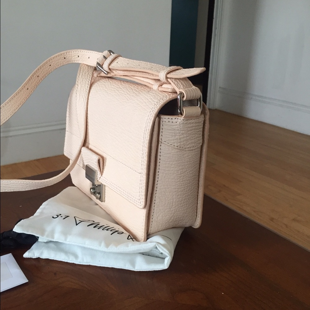 3.1 PHILLIP LIM Mini Messenger Pashli White Peach - Picture 3 of 8