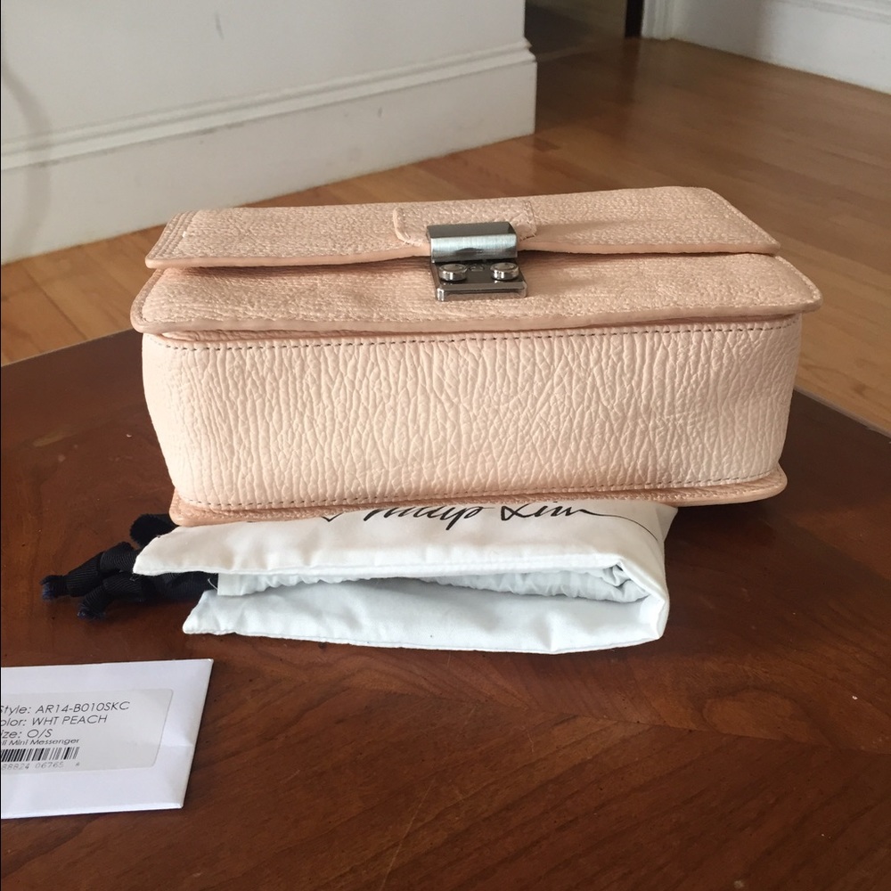 3.1 PHILLIP LIM Mini Messenger Pashli White Peach - Picture 5 of 8