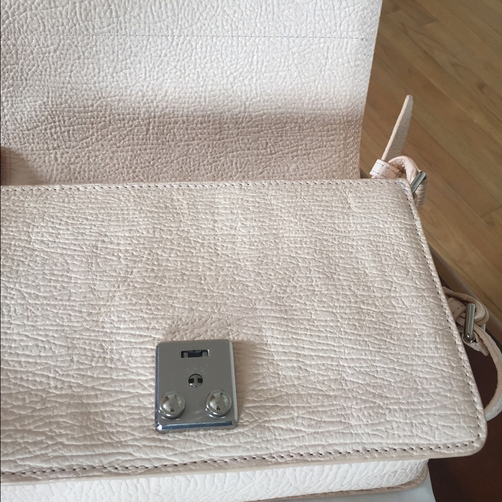 3.1 PHILLIP LIM Mini Messenger Pashli White Peach - Picture 7 of 8