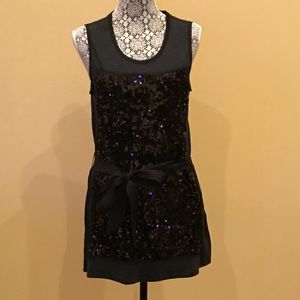 Vera wang sequin tunic top