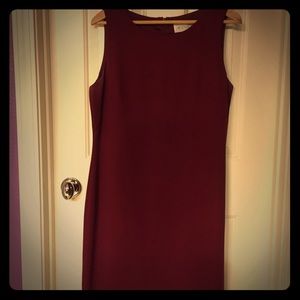 Red dress from Casual Corners