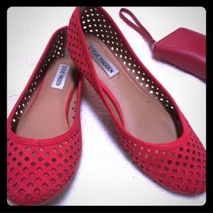 Steve Madden Red Ballet Flats *Super Cute*