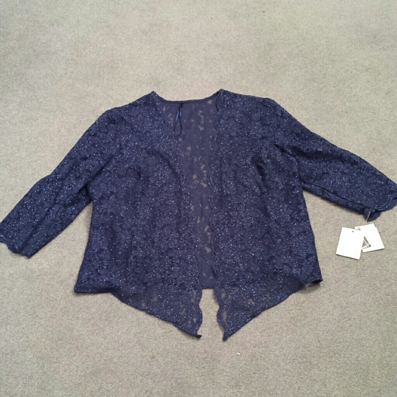 Sparkly blue evening jacket