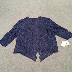 Sparkly blue evening jacket