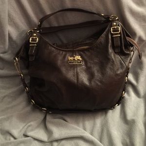 Beautiful like new brown leather Coach bag
