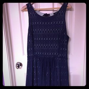 Blue lace dress