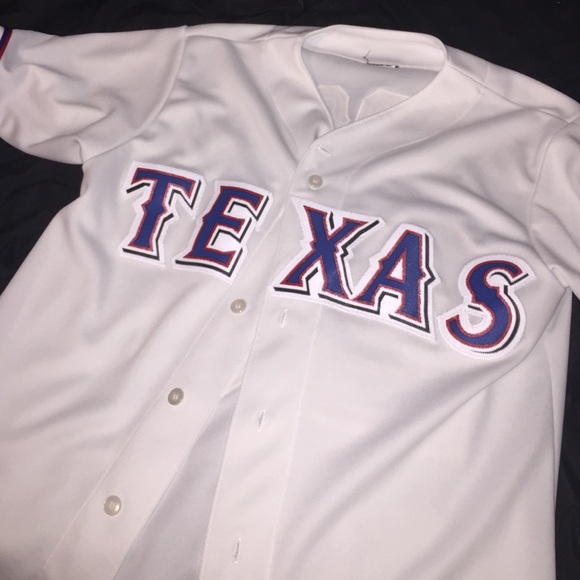 White Texas rangers jersey