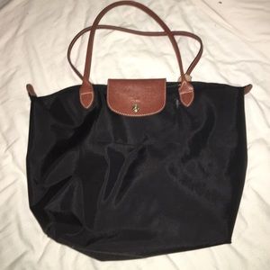 Longchamp Black Medium Tote