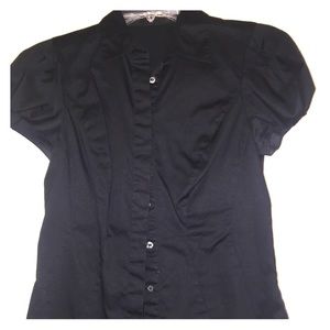Limited black shortsleeve button down shirt Small