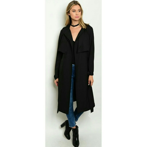 HP||🌟Soho Longline Belted Trench Coat Duster - Picture 2 of 4