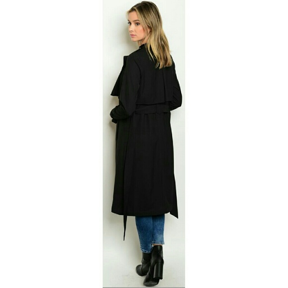 HP||🌟Soho Longline Belted Trench Coat Duster - Picture 3 of 4