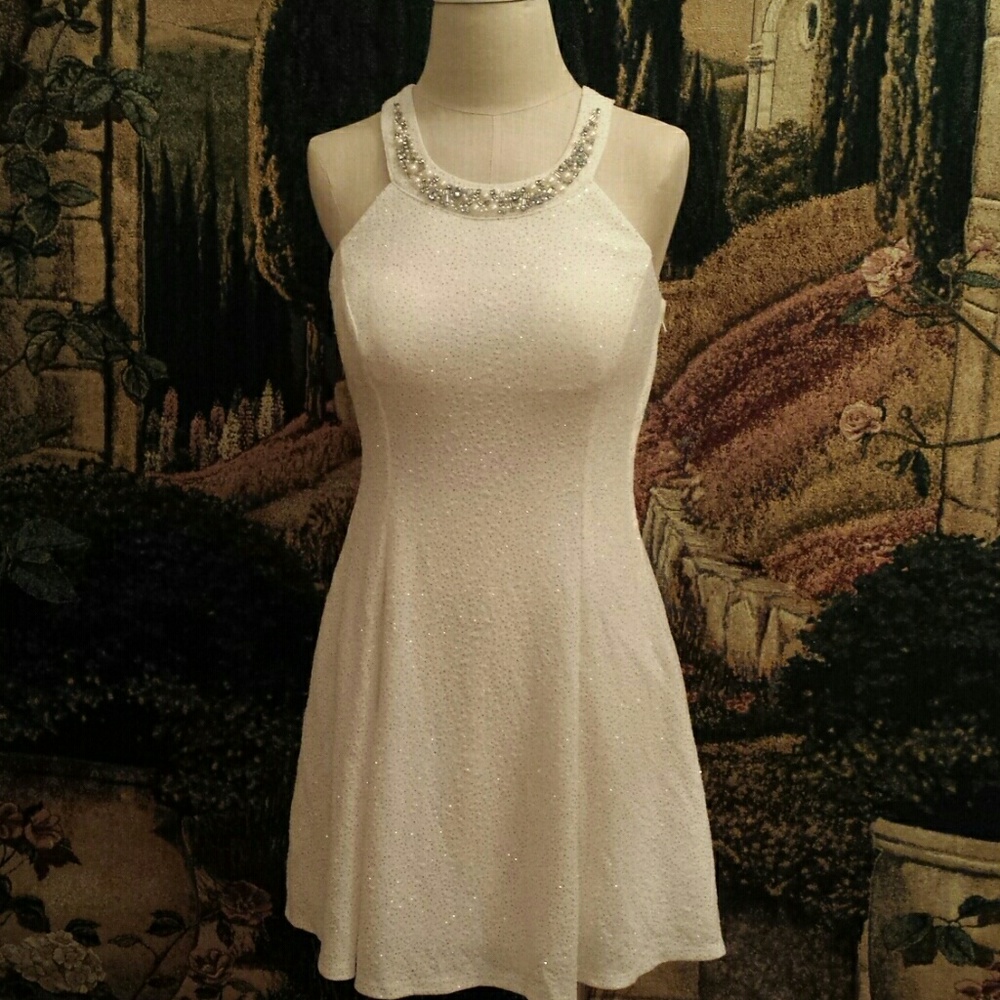 Sparkly white dress
