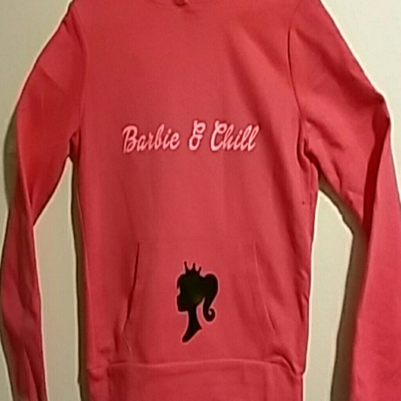 Custom Barbie and chill sweatshirt