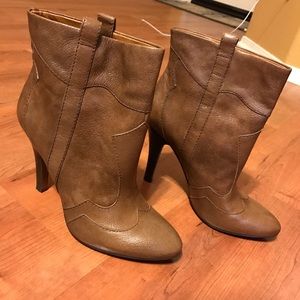 Nine West Tan Booties - Size 9 1/2
