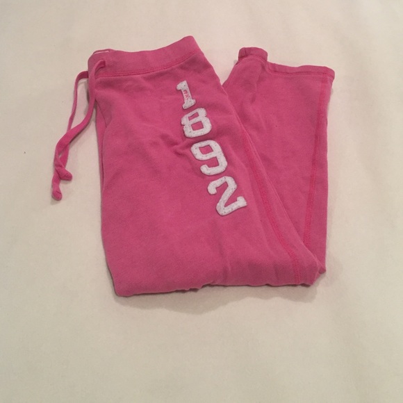 Abercrombie kids pink sweatpants