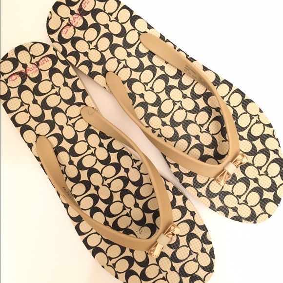 Coach flip flops