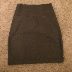 Hunter green skirt