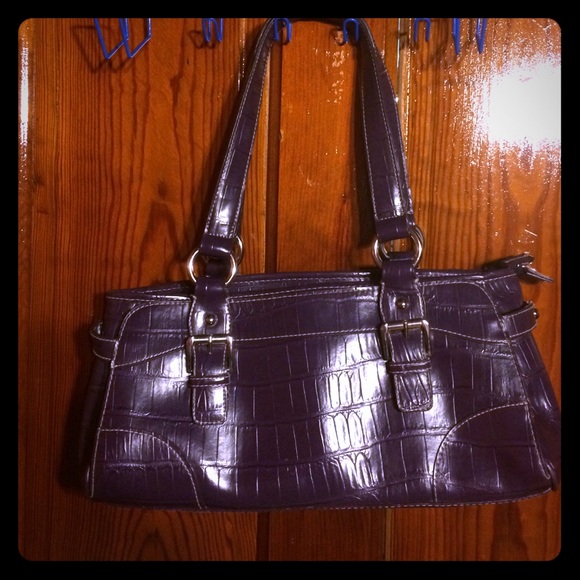 Faux Crocodile Handbag