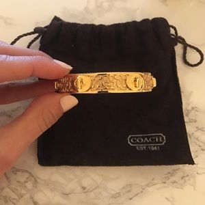 SALE ❤️Authentic Coach "C" lock bangle bracelet