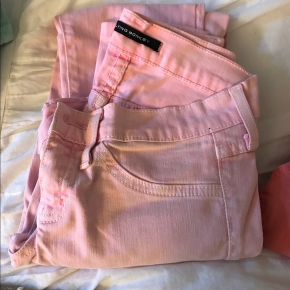 Flying Monkey size 24 pink skinny jeans
