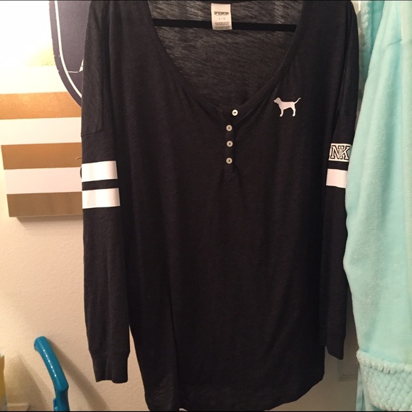 PINK Soft Henley top