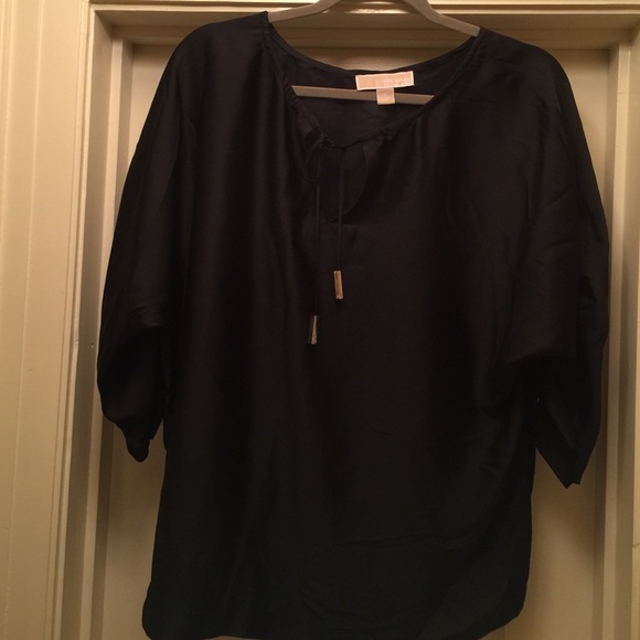 Michael Michael Kors black silk blouse