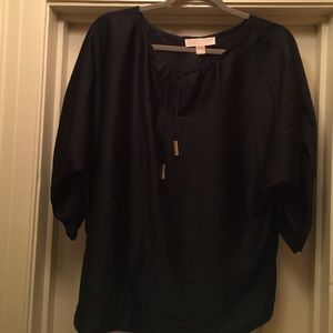 Michael Michael Kors black silk blouse