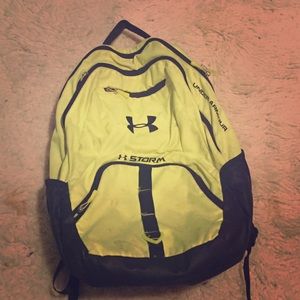Neon yellow backpack