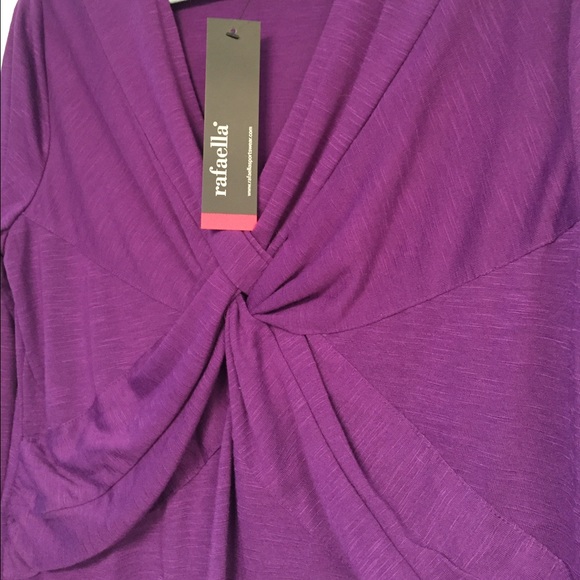 Rafaella Criss Cross Adorable Purple / Plum Top 💜 - Picture 4 of 4
