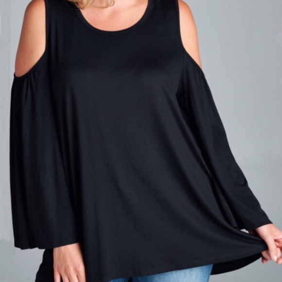 COLD SHOULDER TOP - Picture 2 of 3