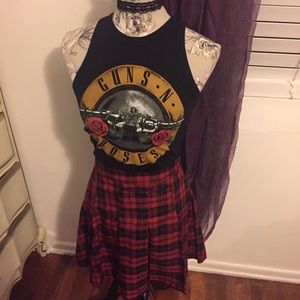 Plaid, Pleated Mini Skirt