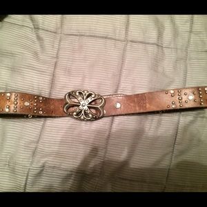 Rhinestone brown belt