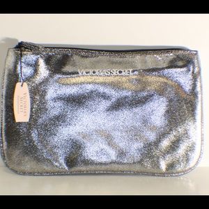 Victoria Secret Silver Cosmetic Bag