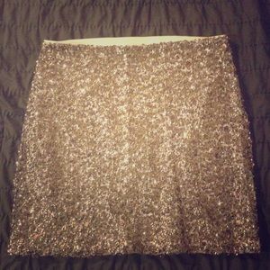 Gold Sequined Skirt