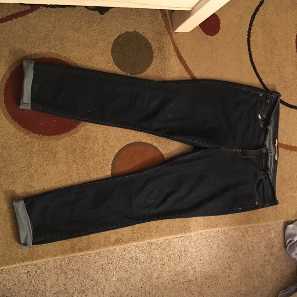 Dark Blue Denim Skinny Jeans