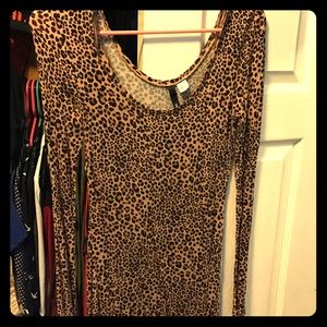 Cheetah pattern dress