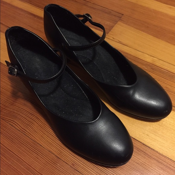 Black Character Shoes with Kitten Heel