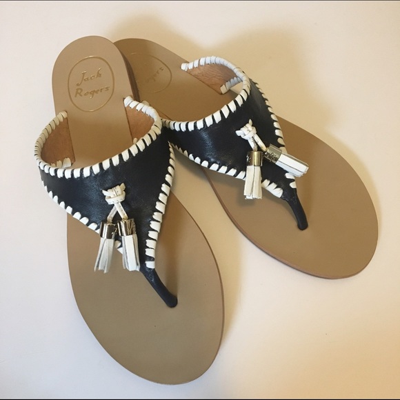 navy blue jack rogers sandals