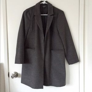 Topshop Blazer Coat Charcoal Grey