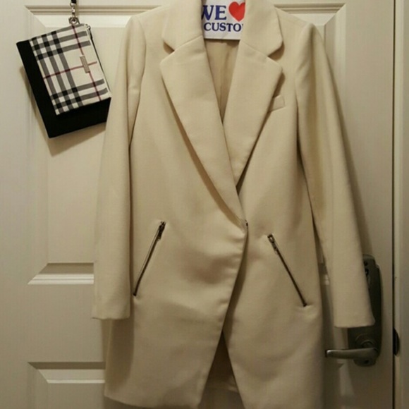 Forever 21 cream long coat