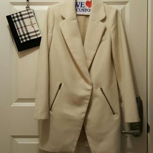 Forever 21 cream long coat