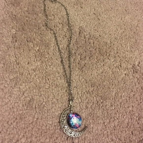 Galaxy moon necklace - Picture 1 of 1