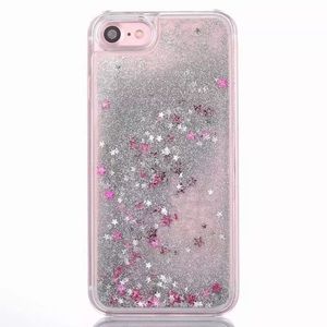 iPhone 7 Liquid Glitter Case | Silver