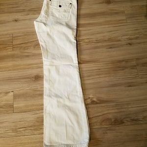 Banana Republic White Flare Jeans 6