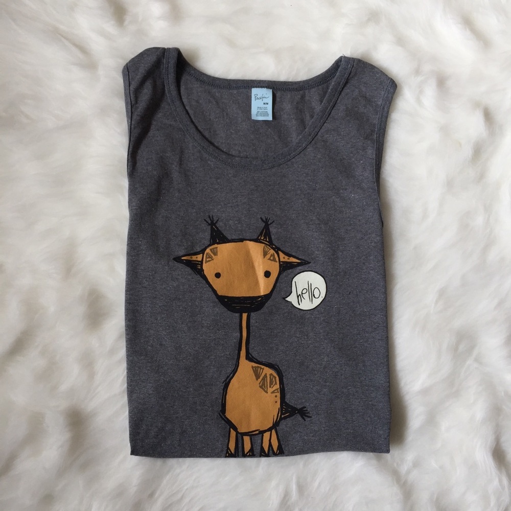 Marty the Giraffe Gray Tank Top Steppie