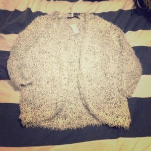 Kenzie open front eyelash cardigan not XL